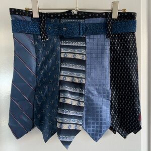 Dark Academia Whimsigoth Edgy Men Tie Mini Skirt with Belt Size Medium